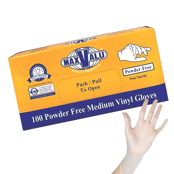 Clear Vinyl Gloves Powder Free Pack of 1000 - Medium