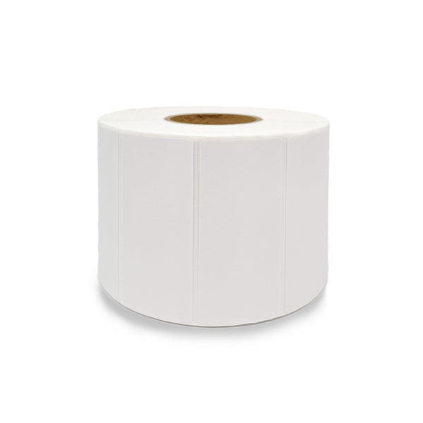 6 Rolls 70mm X 30mm Perforated Direct Thermal Labels White - 1600 Labels per Roll