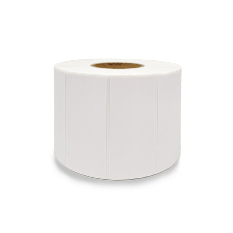 6 Rolls 70mm X 30mm Perforated Direct Thermal Labels White - 1600 Labels per Roll