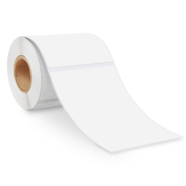 100mm X 150mm Perforated Direct Thermal Labels White - 350 Labels per Roll