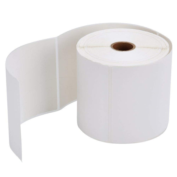 24 Rolls 100mm X 150mm Perforated Direct Thermal Labels White - 500 Labels per Roll (with 25mm Core)