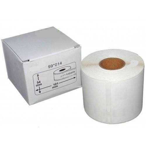 5 x Dymo SD99014 / S0722430 Generic White Label Roll 54mm x 101mm -220 220 labels per roll