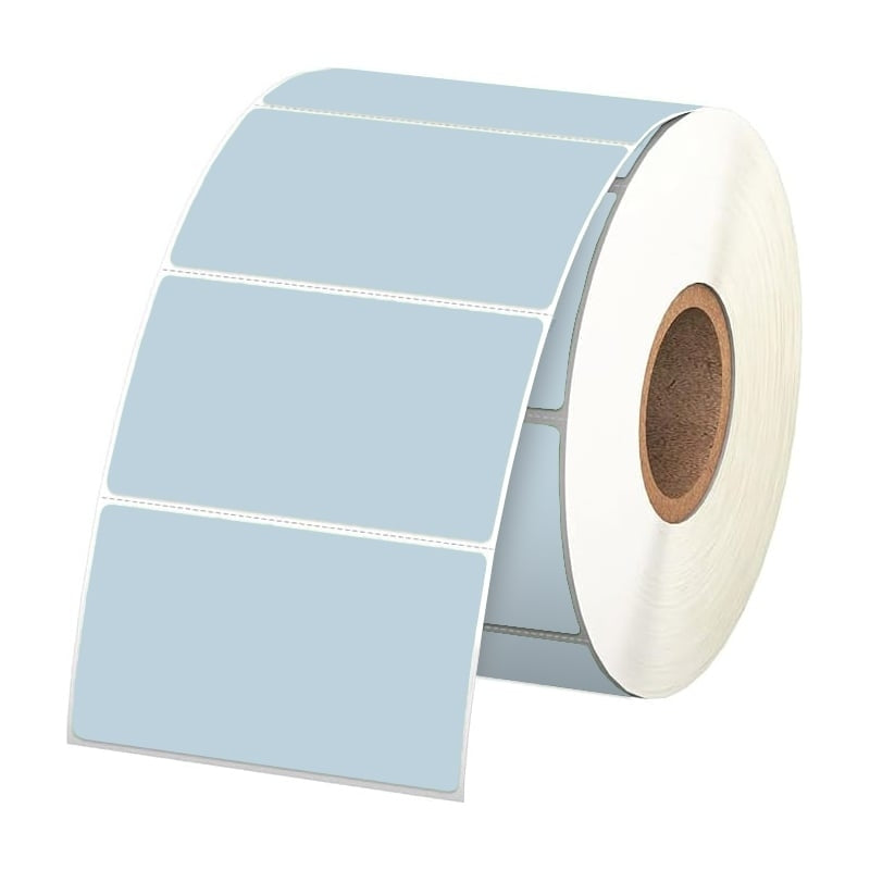 10 Rolls 57mm X 32mm Perforated Direct Thermal Labels Blue - 2000 Labels per Roll