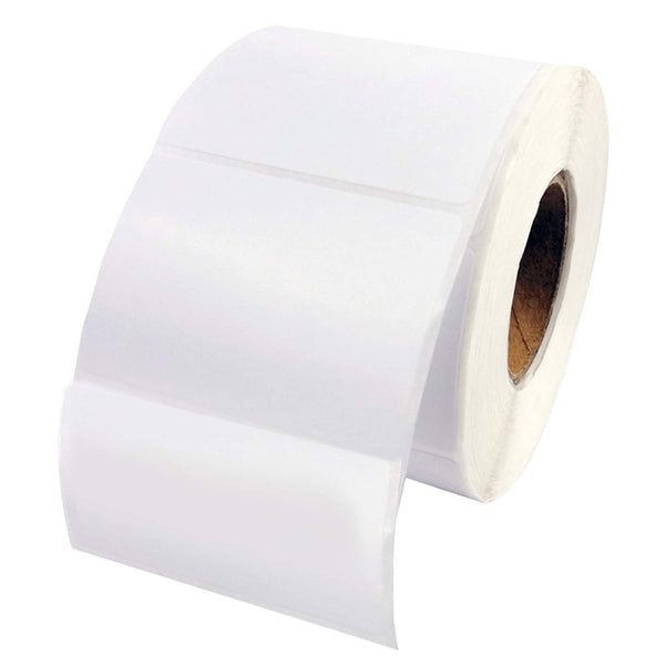 1 Roll Thermal Transfer 76mm X 48mm Perforated Labels White - 1250 Labels per Roll