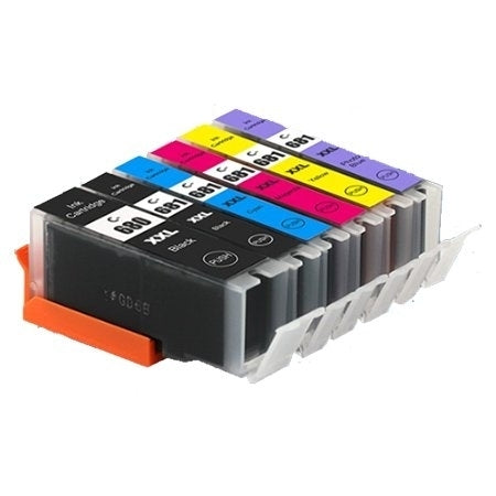 6 Pack Canon PGI-680XXL PGI680XXL CLI-681XXL Extra High Yield Generic Inkjet Cartridges Combo [1BK,1PBK,1C,1M,1Y,1PB]