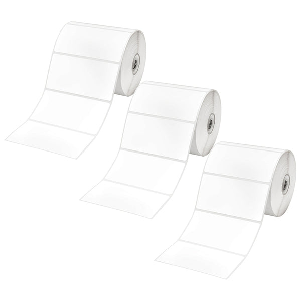 Brother RD-S03C1 RDS03C1 Original Black Text on White Die Cut Label Roll 3PK 102mm x 51mm - 810 labels per roll (3 Rolls in total)