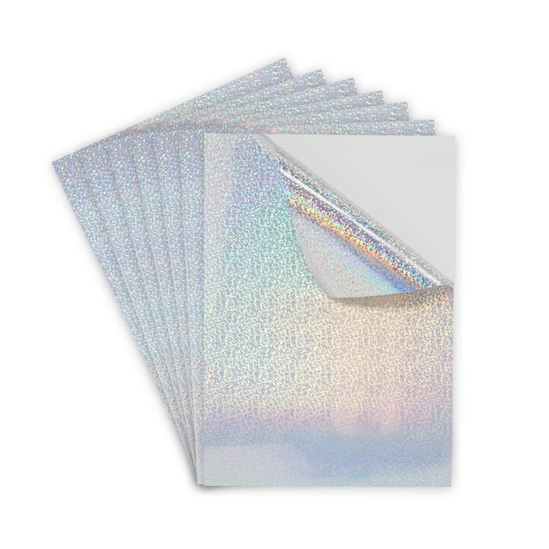 Fine Dot Holographic Printable Vinyl Sticker Label Paper A4 - 20 sheets