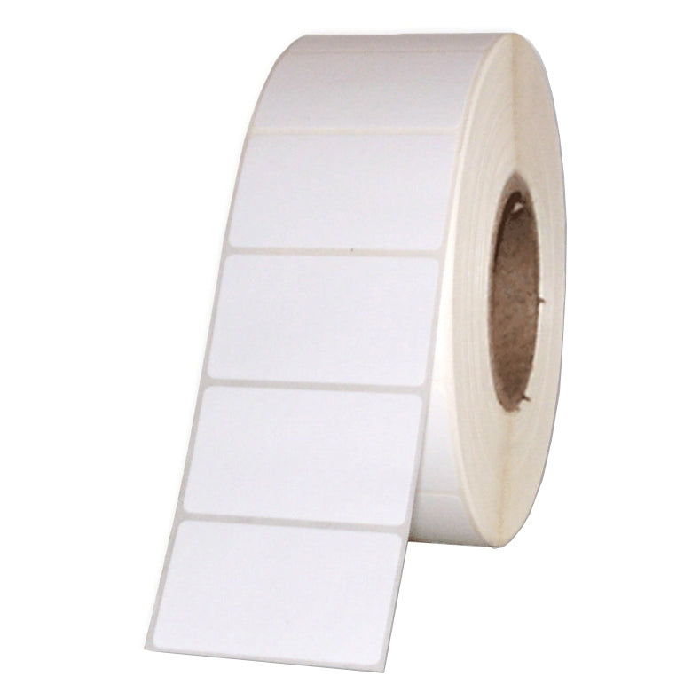 1 Roll Thermal Transfer 40mm X 28mm Perforated Labels White - 2000 Labels per Roll