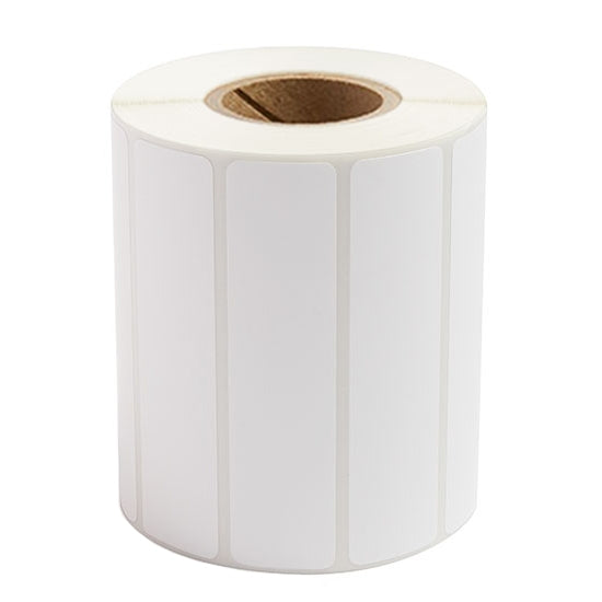 1 Roll 100mm X 25mm Perforated Direct Thermal Labels White - 2000 Labels per Roll