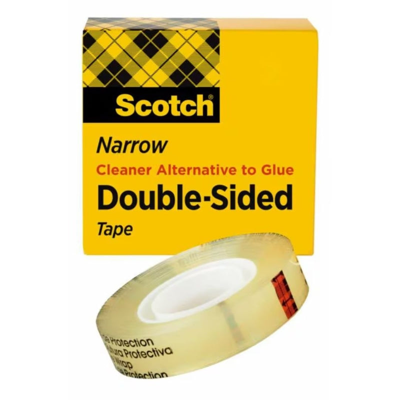 12 Rolls Scotch 665 Permanent Double Sided Tape 12.7mm x 22.8m