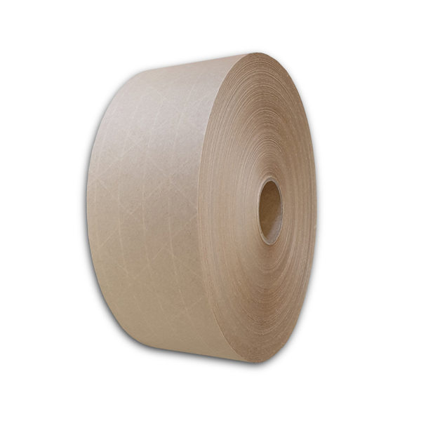 70mm x 184m Water Activated (Reinforced) Kraft Gummed Paper Tape - Pack of 6 Rolls