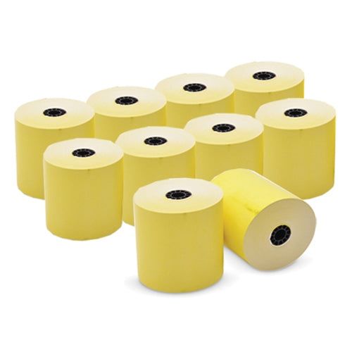 10 Rolls 80x80mm Thermal Paper Cash Register Receipt Roll - Yellow