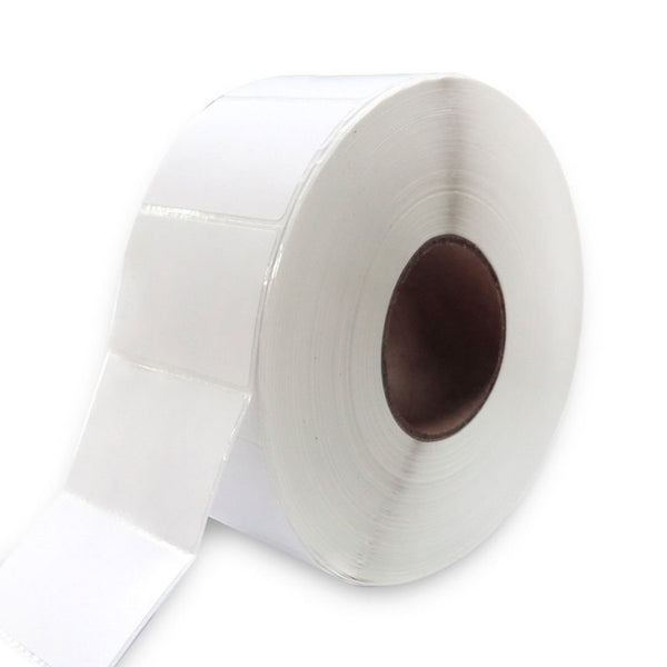 6 Rolls Thermal Transfer 40mm X 28mm Perforated Labels White - 2000 Labels per Roll