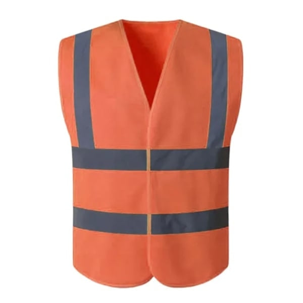 Reflective Vest Safety Workwear Unisex High Visibility Orange