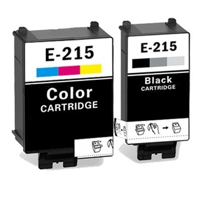 2 Pack Generic Epson 215 [BK+CL] Ink Combo [C13T215192+C13T216092]