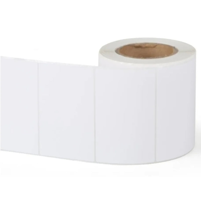 1 Roll 70mm X 30mm Perforated Direct Thermal Labels White - 1600 Labels per Roll