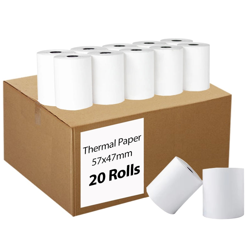 20 Rolls 57x47mm Thermal Paper EFTPOS Roll