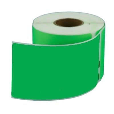 5 x Dymo SD99014 Generic Green Label Roll 54mm x 101mm -220 220 labels per roll