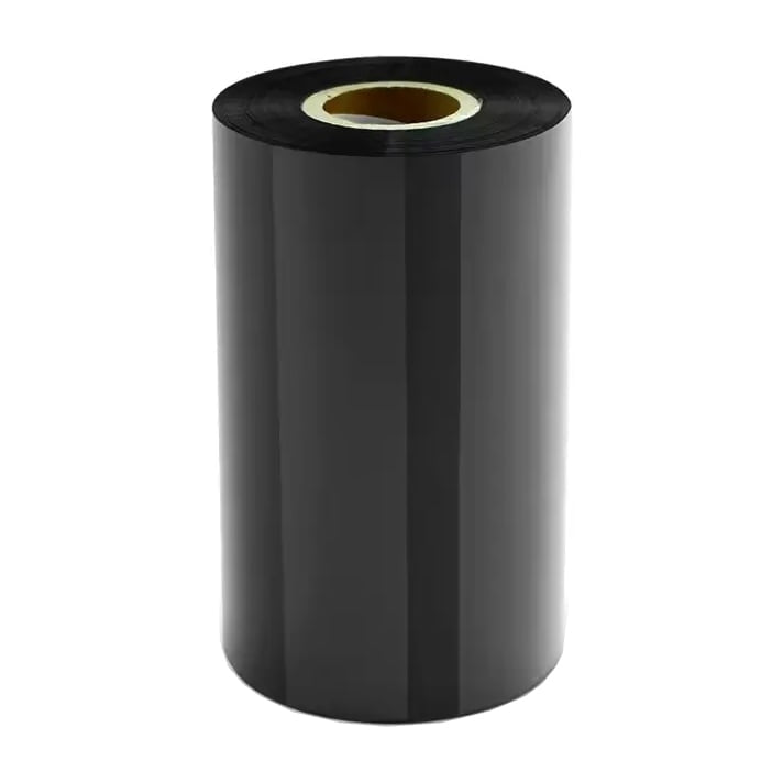 Wax Resin 55mm x 70m Thermal Transfer Black Ribbon for Zebra TLP2824 and 2-Inch Thermal Transfer Printers - 1 Roll