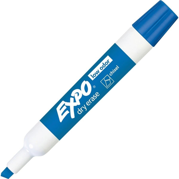 12x Expo Bullet Tip Whiteboard Marker - Blue