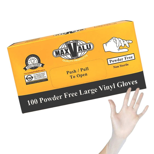 Clear Vinyl Gloves Powder Free Pack of 1000 - Large