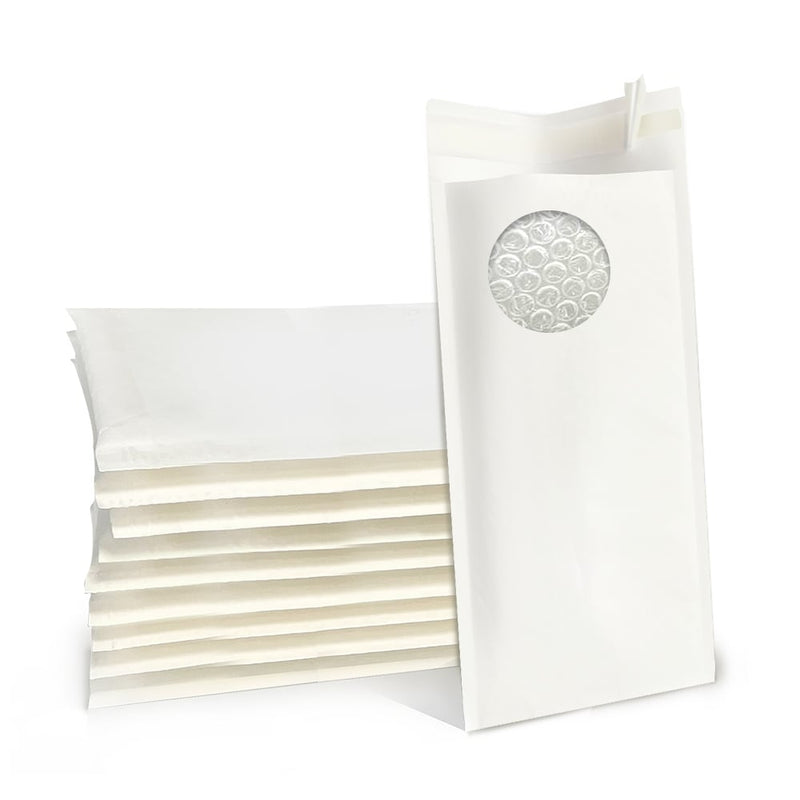 300PCS Bubble Mailer 360mm x 480mm (inner) Self-Sealed Padded Envelope Plain White Kraft Paper Mailing Bags