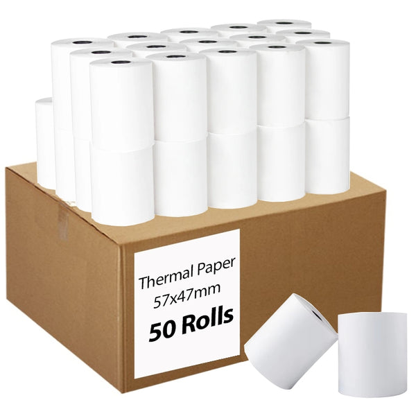 50 Rolls 57x47mm Thermal Paper EFTPOS Roll