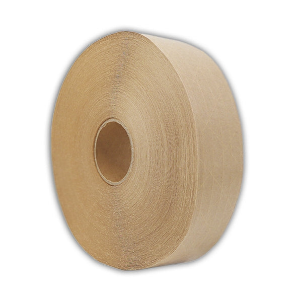 6 Rolls 48mm x 184m Reinforced Water Activated Kraft Gummed Paper Tape