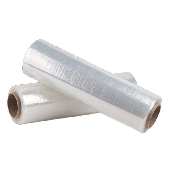 2 x Stretch Hand Pallet Wrap 500mm x 400M 25MIC Shrink Wrap - Clear