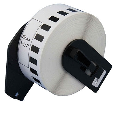 3 x Brother DK-22210 DK22210 Generic Black Text on White Continuous Paper Label Roll 29mm x 30.48m