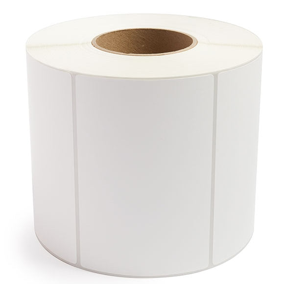 1 Roll Removable 100mm X 75mm Perforated Direct Thermal Labels White - 500 Labels per Roll