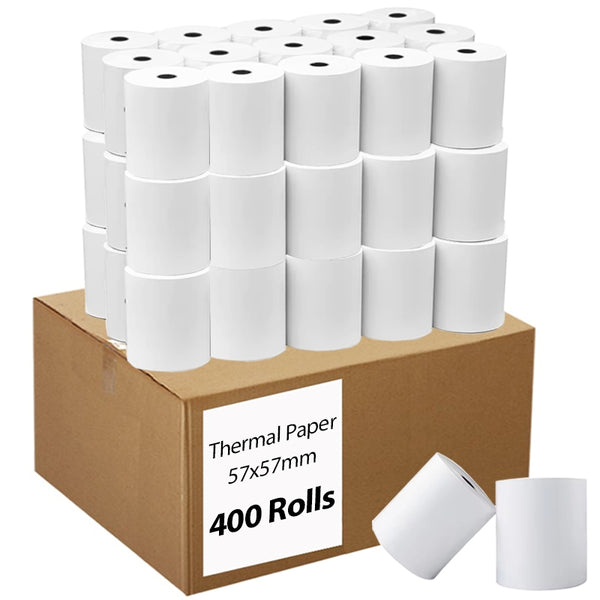 400 Bulk Rolls 57x57mm Thermal Paper EFTPOS Roll