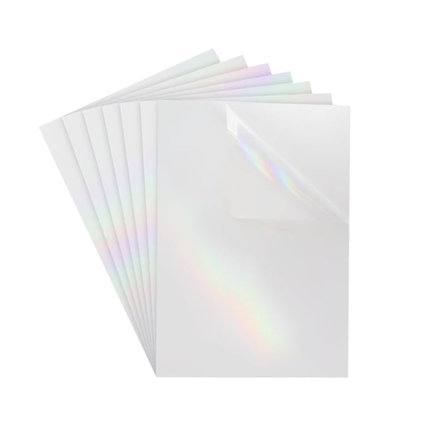 Transparent Holographic Printable Vinyl Sticker Paper A4 - 20 sheets