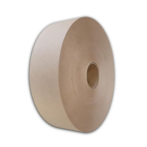 48mm x 184m Water Activated Kraft Gummed Paper Tape - Pack of 6 Rolls