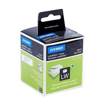 3 x Dymo SD99010 / S0722370 Original White Label 2 Roll 28mm x 89mm - 130 labels per roll