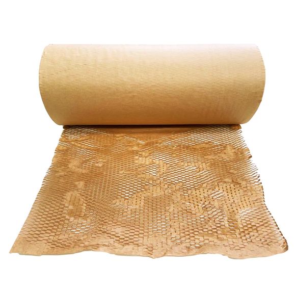 Polycell Honeycomb Craft Paper Hexcel Wrap 300mm x 90m - Brown