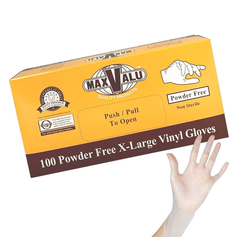 Clear Vinyl Gloves Powder Free Pack of 1000 - Extra Large