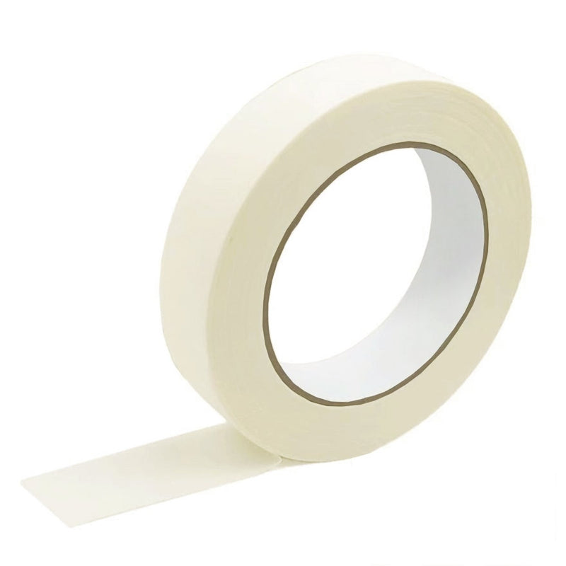 6 Rolls White Masking Tape 24mm x 55m Painting Tape