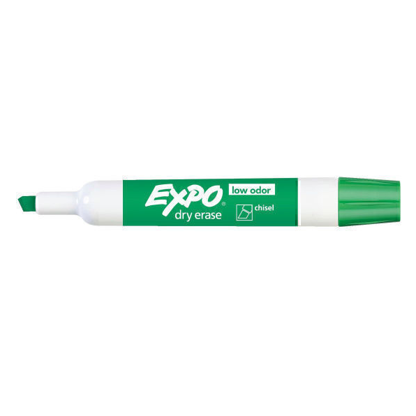 12x Expo Chisel Tip Whiteboard Marker - Green