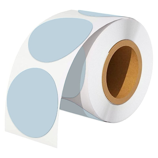 20 Rolls 50.8mm Round Circle Direct Thermal Labels Blue - 750 Labels per Roll