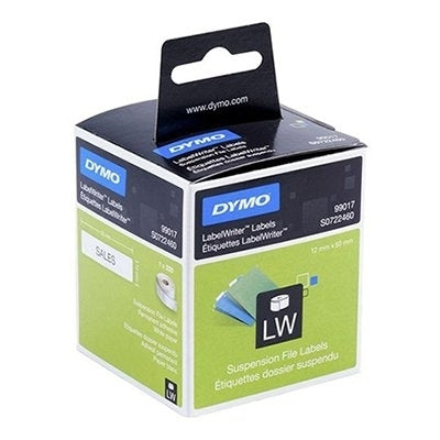 5 x Dymo SD99017 / S0722460 Original White Label Roll 12mm x 50mm - 220 labels per roll