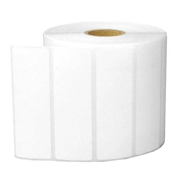 20 Rolls 75mm X 23mm Perforated Direct Thermal Labels White - 2000 Labels per Roll