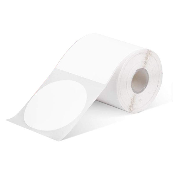 3 Rolls 30mm Round Multi-purpose Direct Thermal Labels White - 200 Labels per roll (13mm Core)